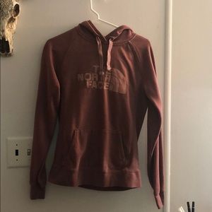 Rose Pink North Face hoodie